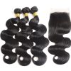 Human Hair Blend Wigs 4x4 Closure - Image 4