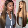 Human Hair Blend Middle Part Lace wig - Image 2